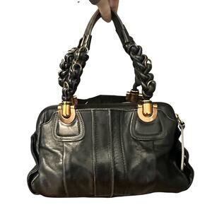 Chloe Heloise Black Leather Handbag